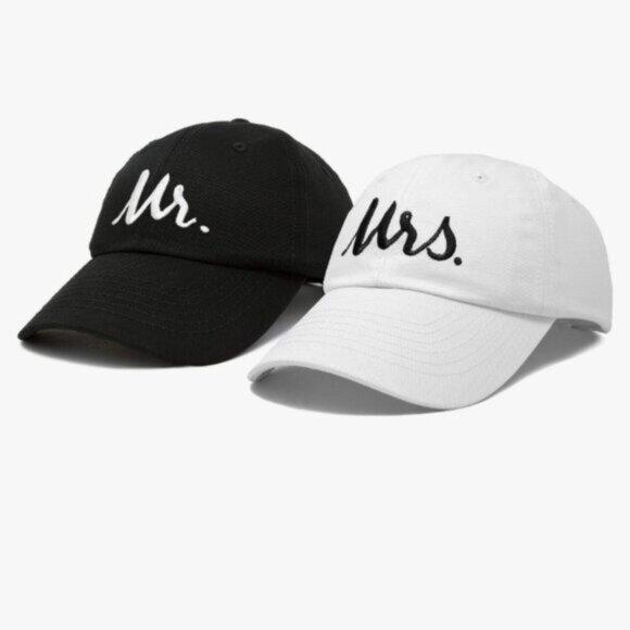 Cute Mr and Mrs matching baseball caps for newlyweds! main image 5